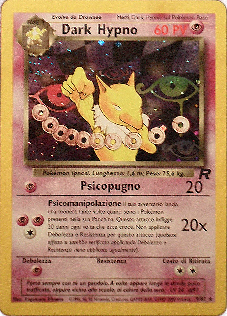 Dark Hypno 009 — Team Rocket (Italian Pokémon TCG card)