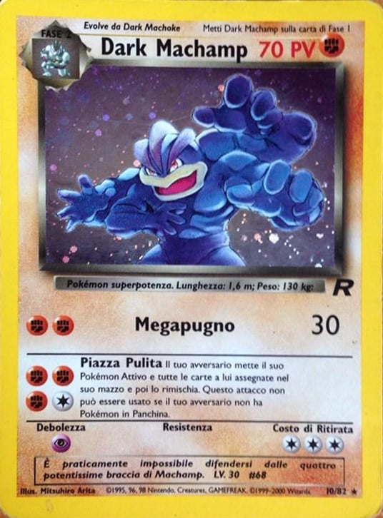 Dark Machamp 010 — Team Rocket (Italian Pokémon TCG card)