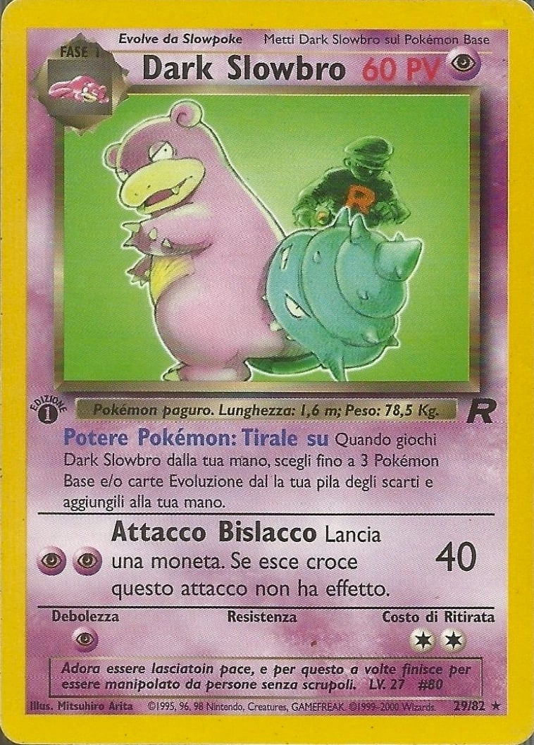 Dark Slowbro 012 — Team Rocket (Italian Pokémon TCG card)