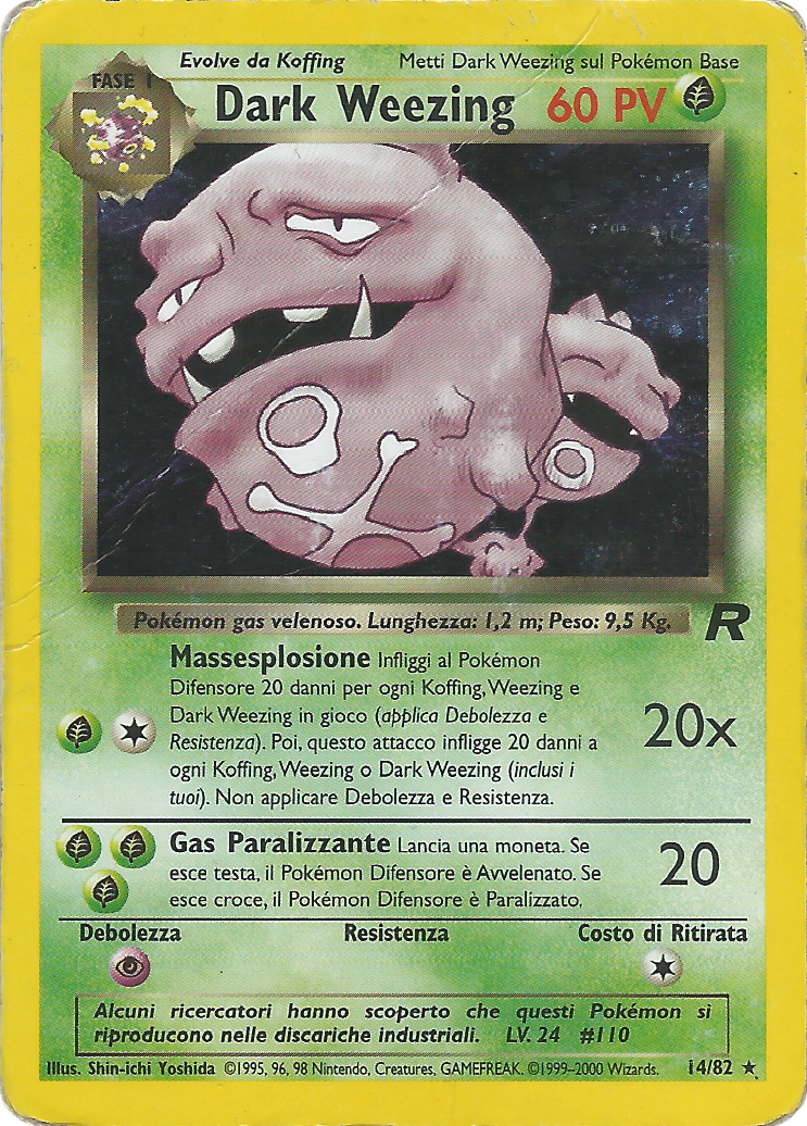 Dark Weezing 014 — Team Rocket (Italian Pokémon TCG card)