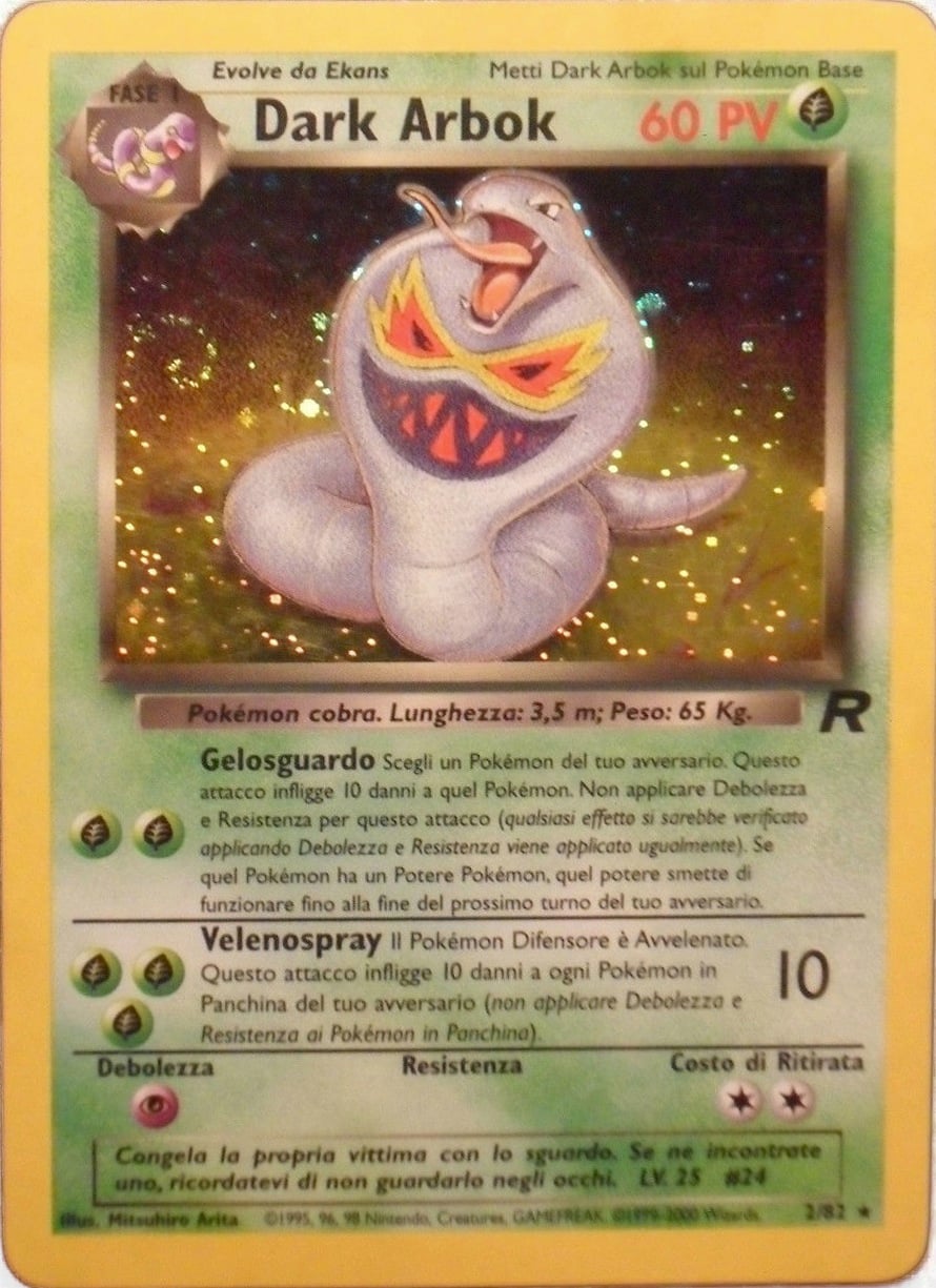 Dark Arbok 019 — Team Rocket (Italian Pokémon TCG card)