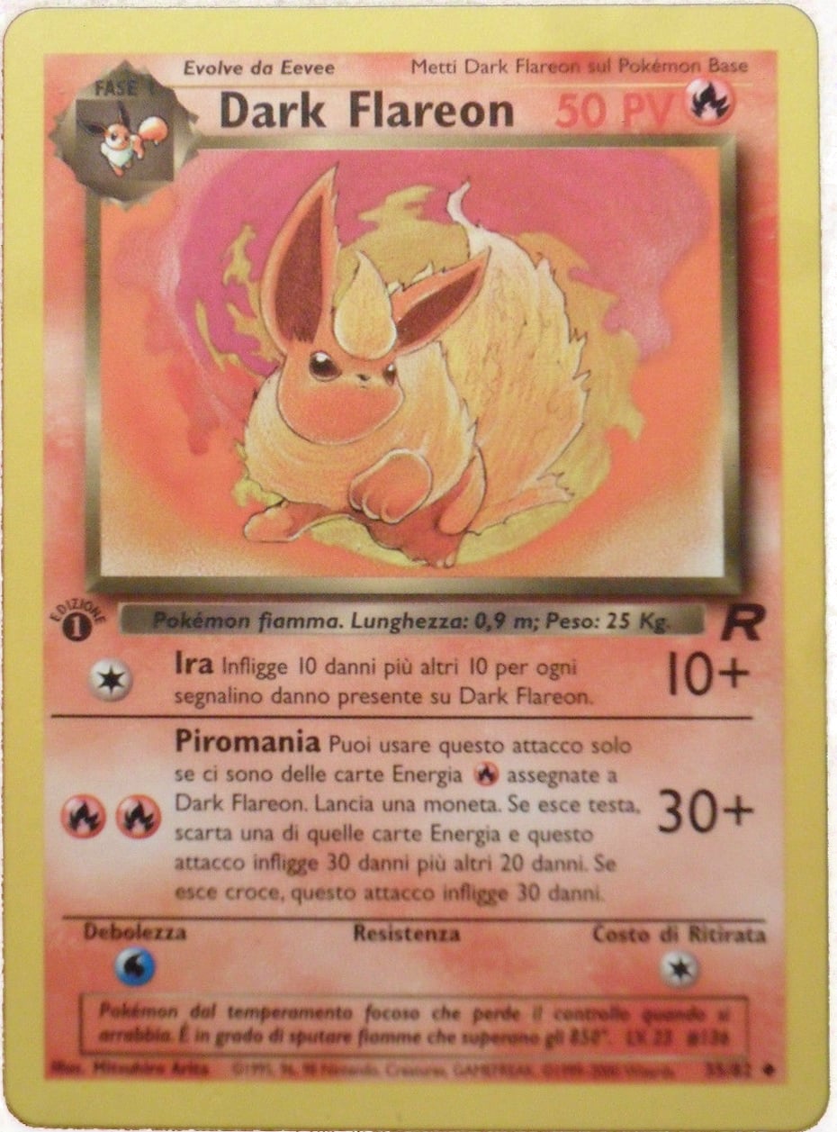 Dark Flareon 035 — Team Rocket (Italian Pokémon TCG card)