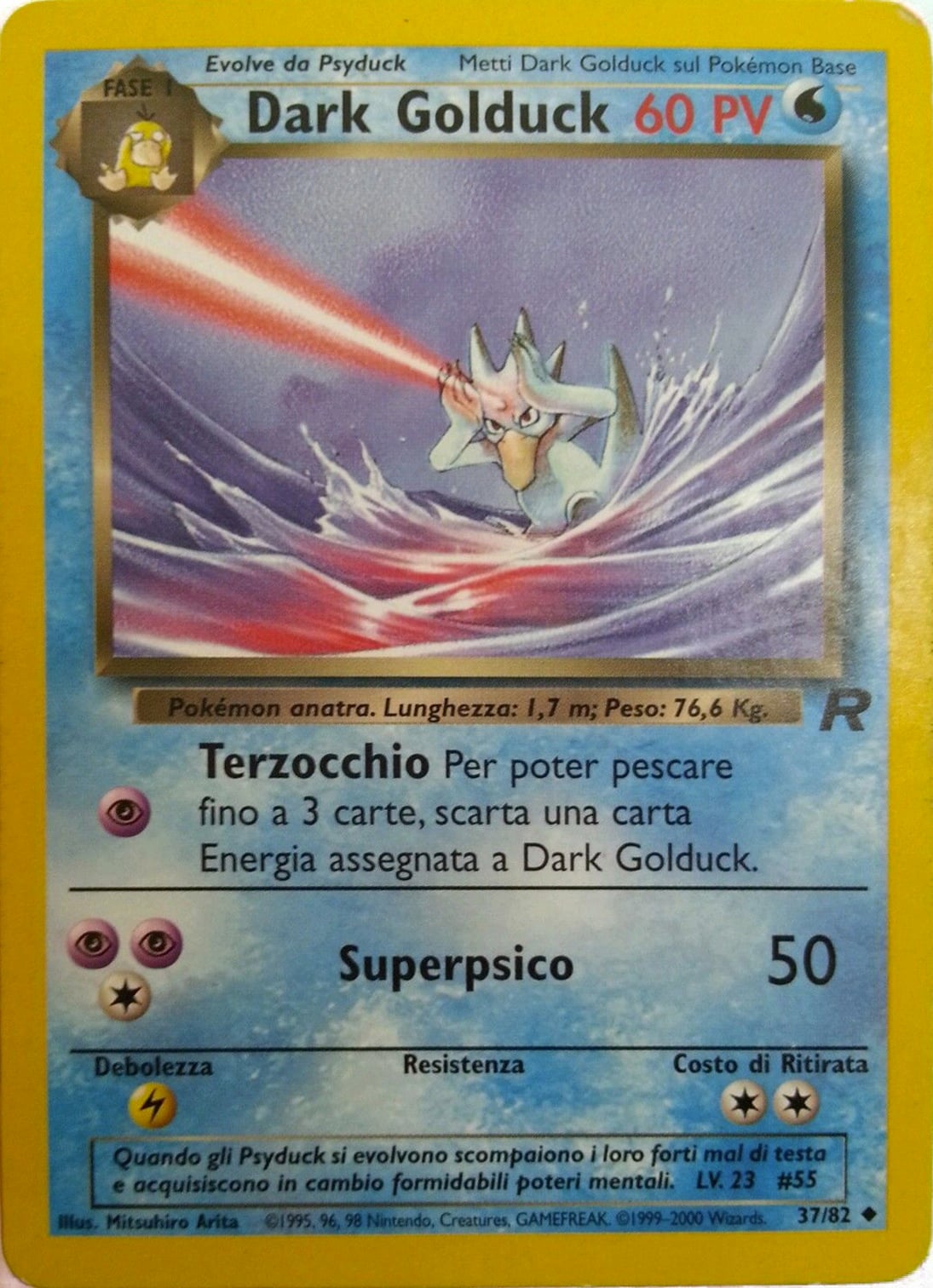 Dark Golduck 037 — Team Rocket (Italian Pokémon TCG card)