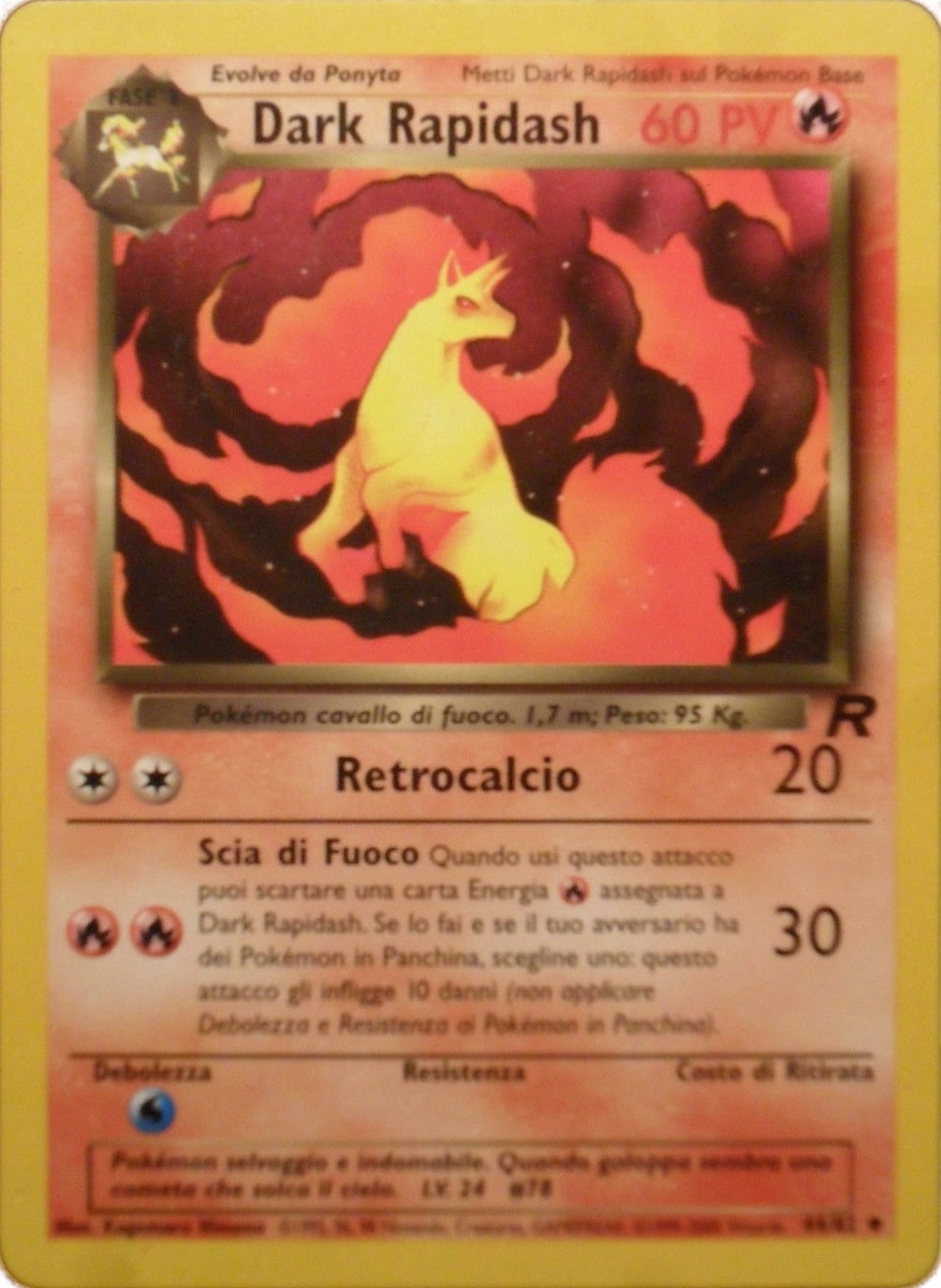 Dark Rapidash 044 — Team Rocket (Italian Pokémon TCG card)