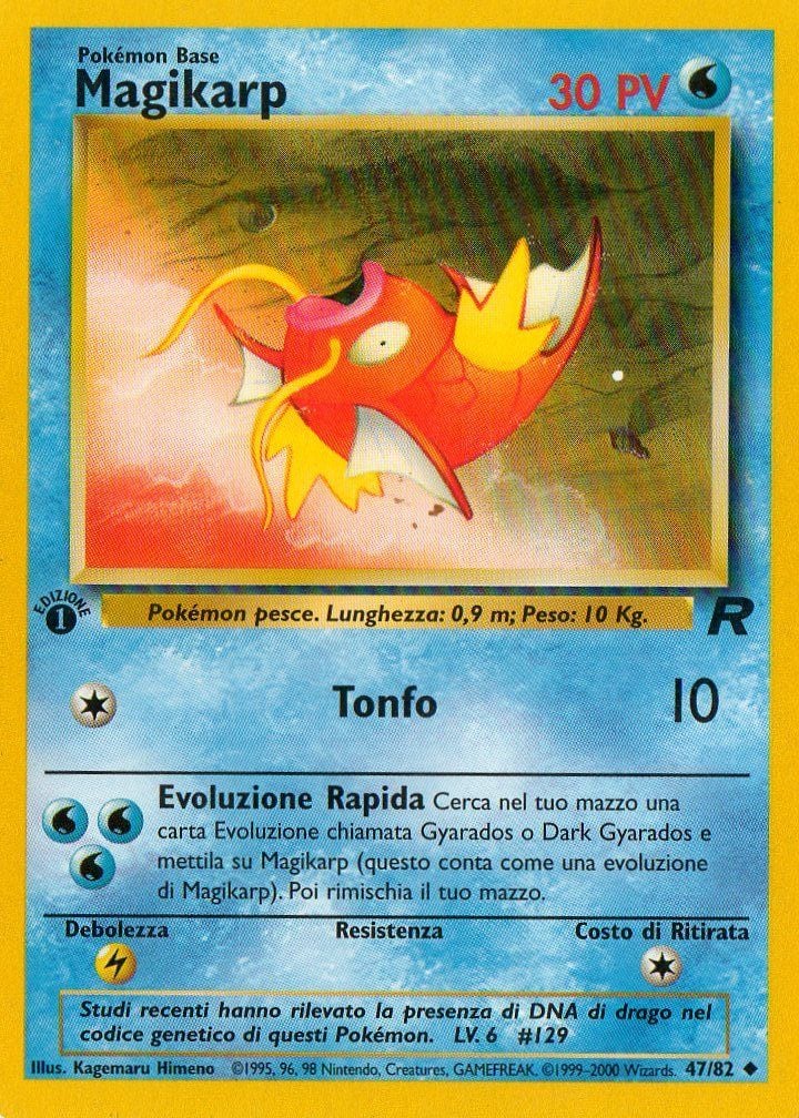 Magikarp 047 — Team Rocket (Italian Pokémon TCG card)
