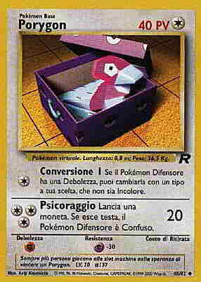 Porygon 048 — Team Rocket (Italian Pokémon TCG card)