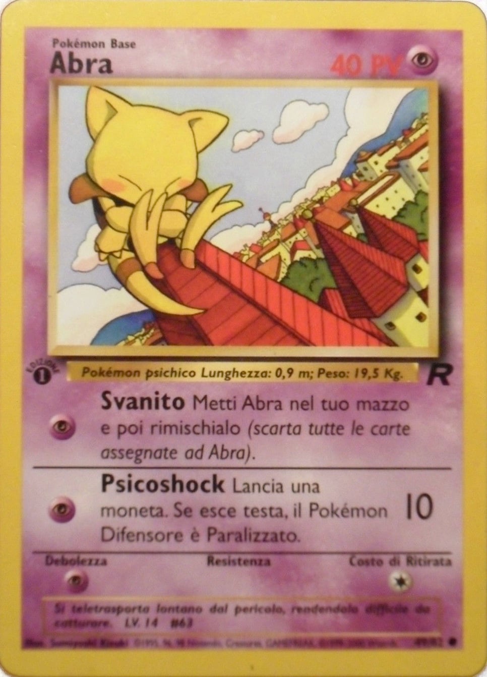 Abra 049 — Team Rocket (Italian Pokémon TCG card)