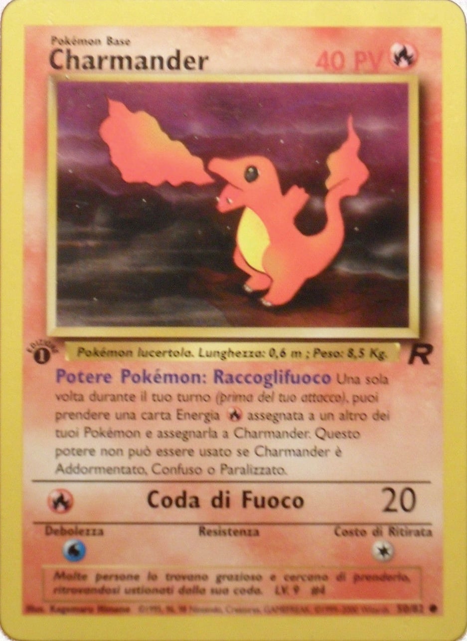 Charmander 050 — Team Rocket (Italian Pokémon TCG card)