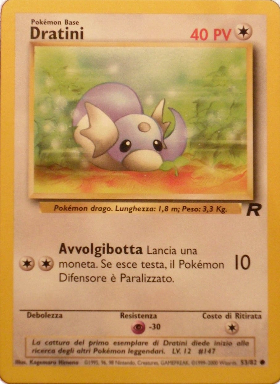 Dratini 053 — Team Rocket (Italian Pokémon TCG card)