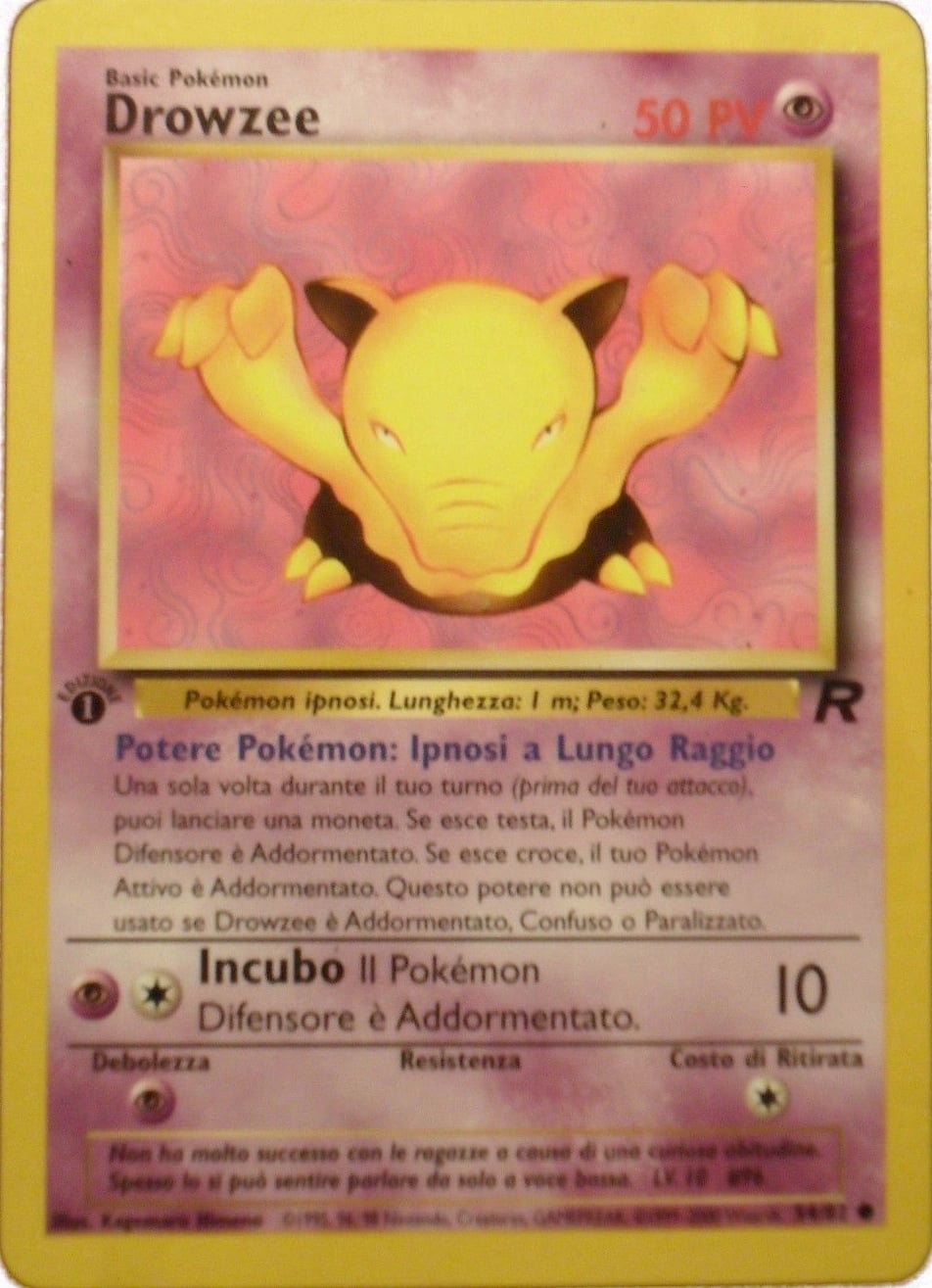 Drowzee 054 — Team Rocket (Italian Pokémon TCG card)