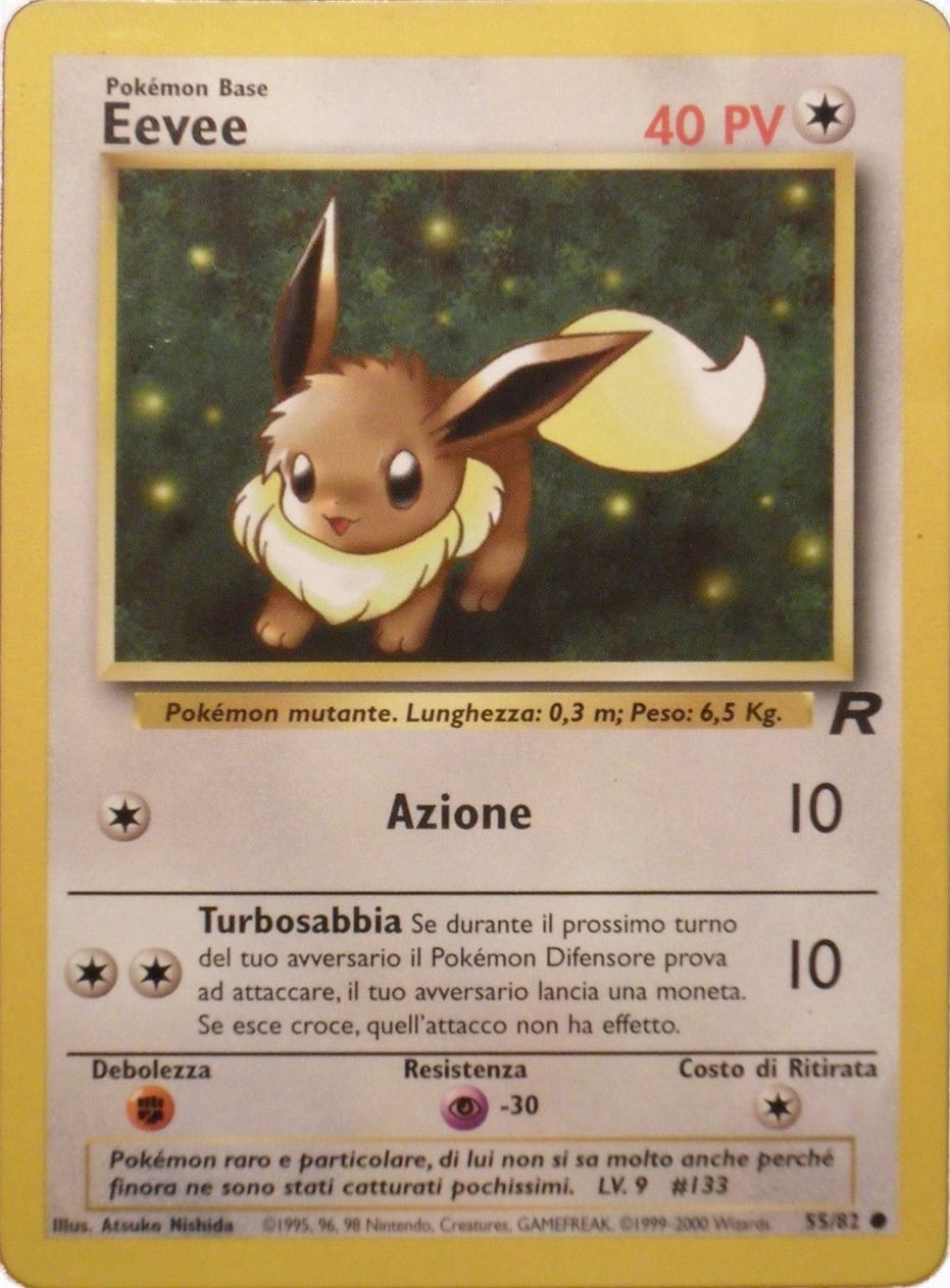 Eevee 055 — Team Rocket (Italian Pokémon TCG card)
