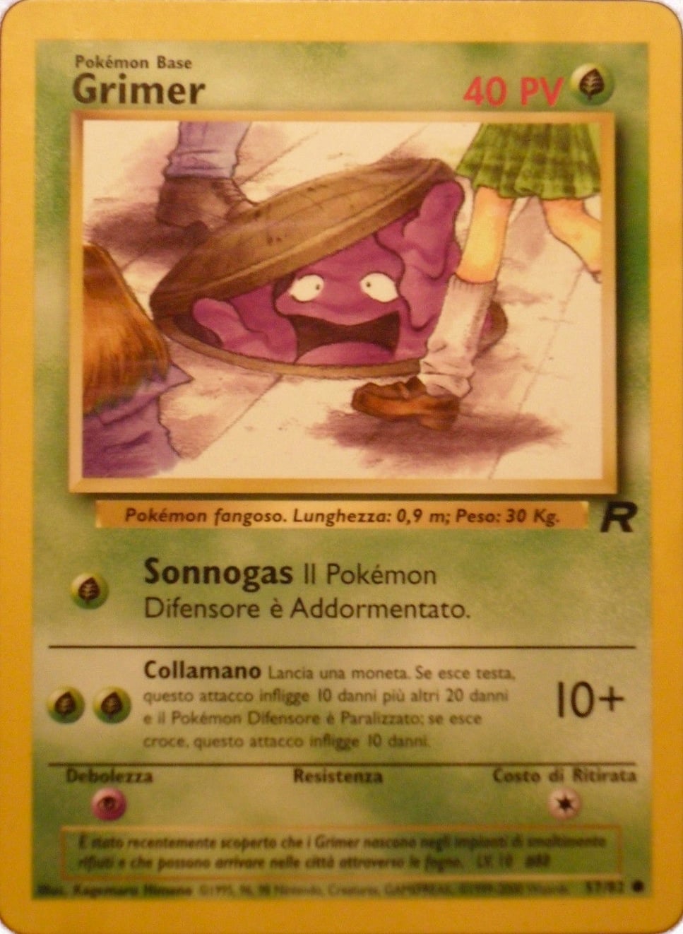 Grimer 057 — Team Rocket (Italian Pokémon TCG card)
