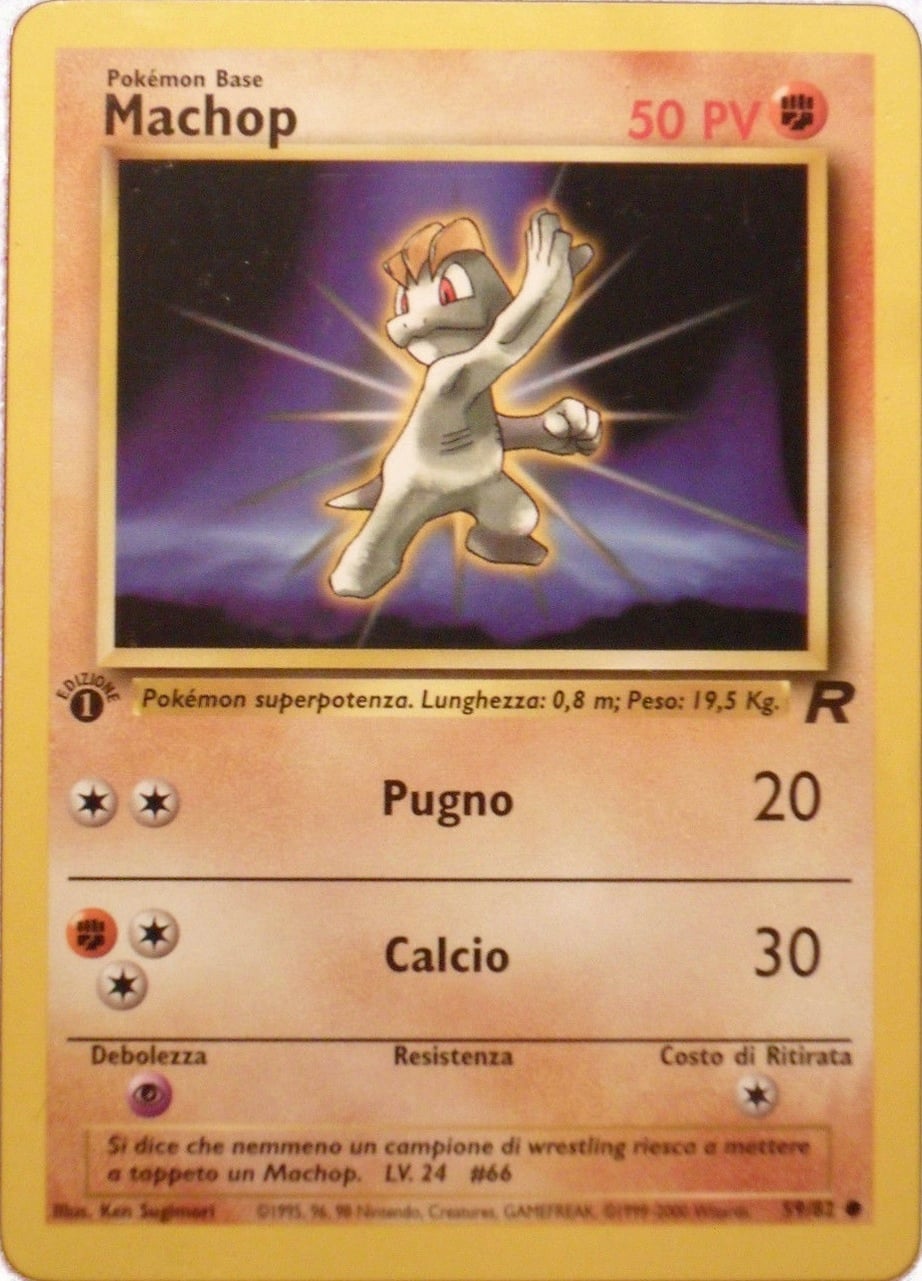 Machop 059 — Team Rocket (Italian Pokémon TCG card)