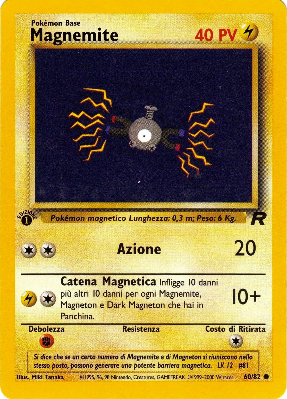 Magnemite 060 — Team Rocket (Italian Pokémon TCG card)