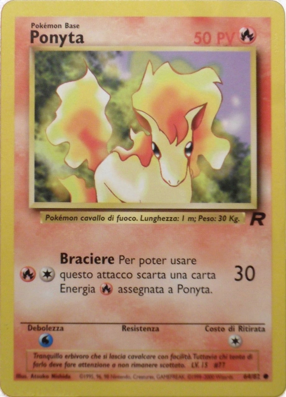 Ponyta 064 — Team Rocket (Italian Pokémon TCG card)