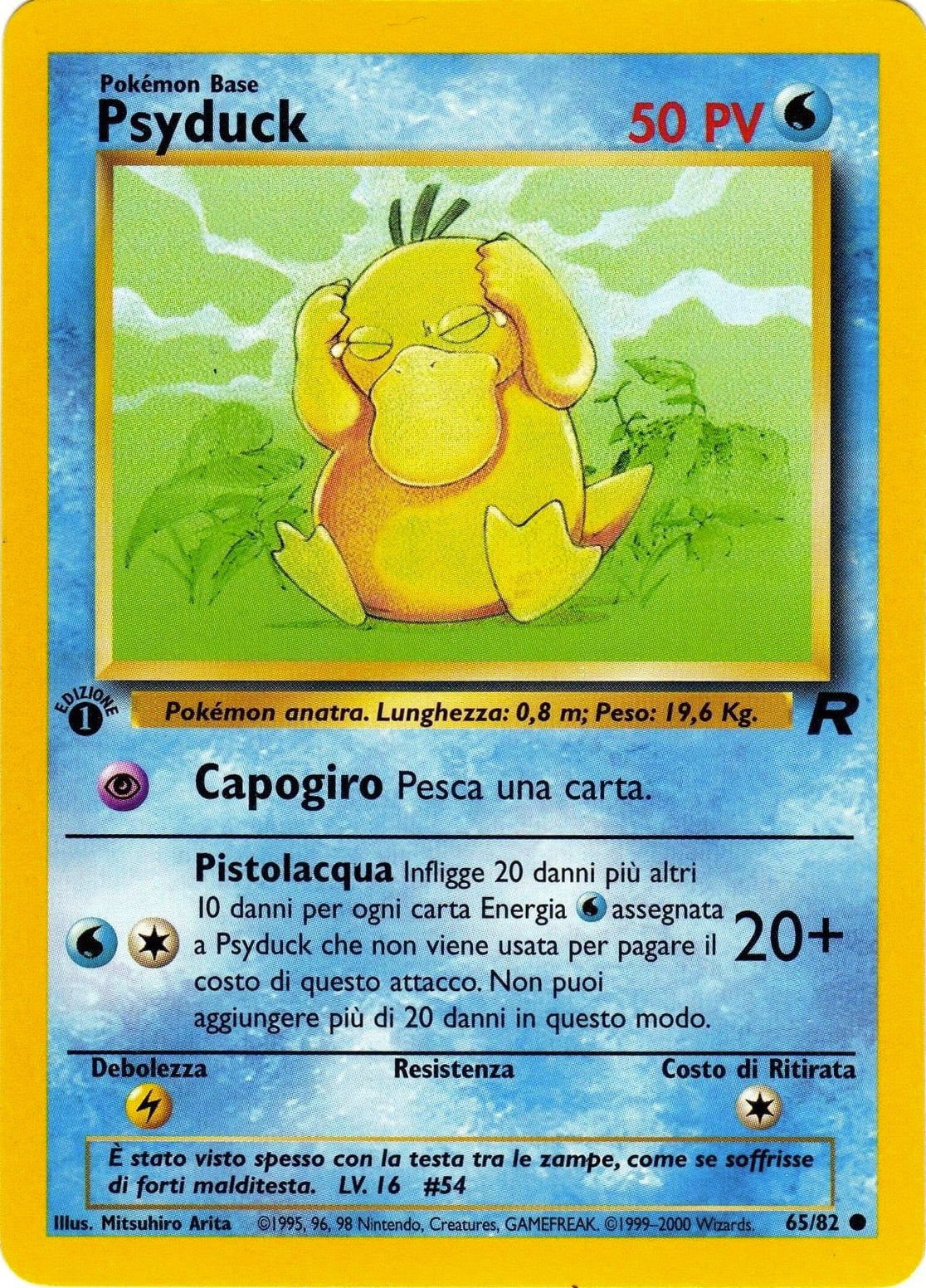 Psyduck 065 — Team Rocket (Italian Pokémon TCG card)