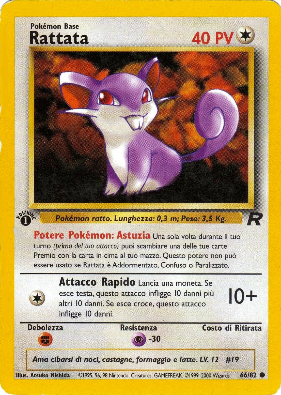 Rattata 066 — Team Rocket (Italian Pokémon TCG card)