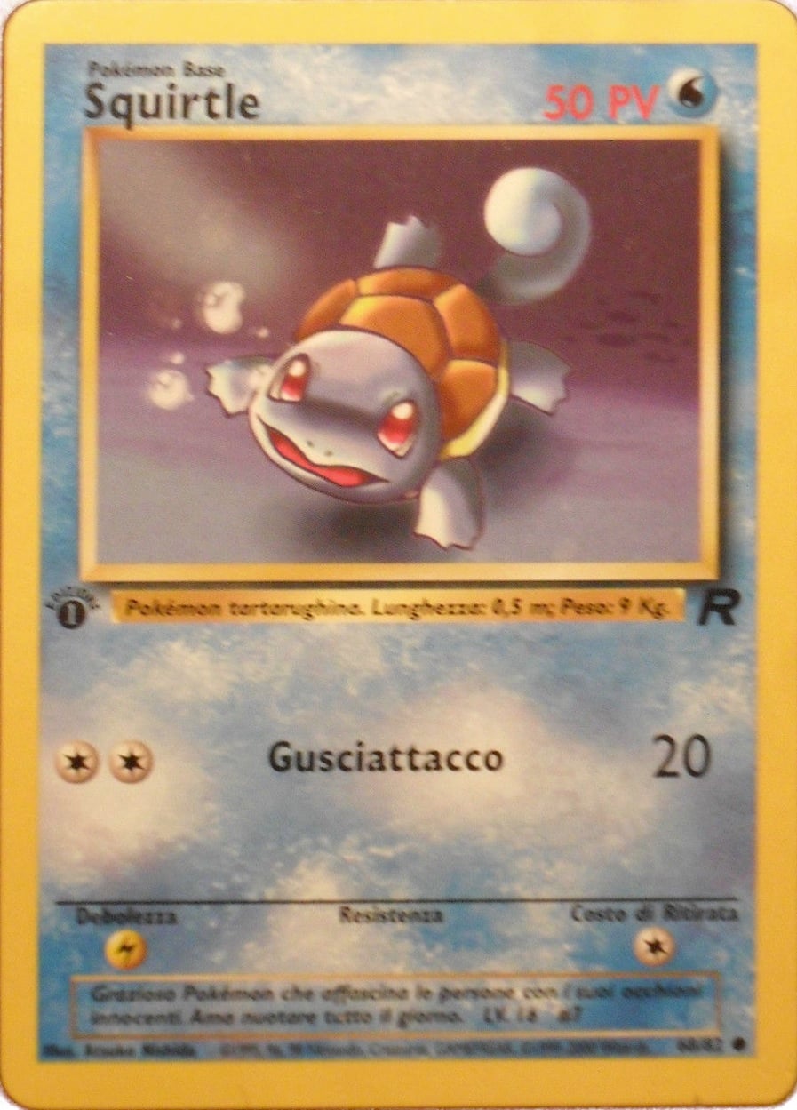 Squirtle 068 — Team Rocket (Italian Pokémon TCG card)