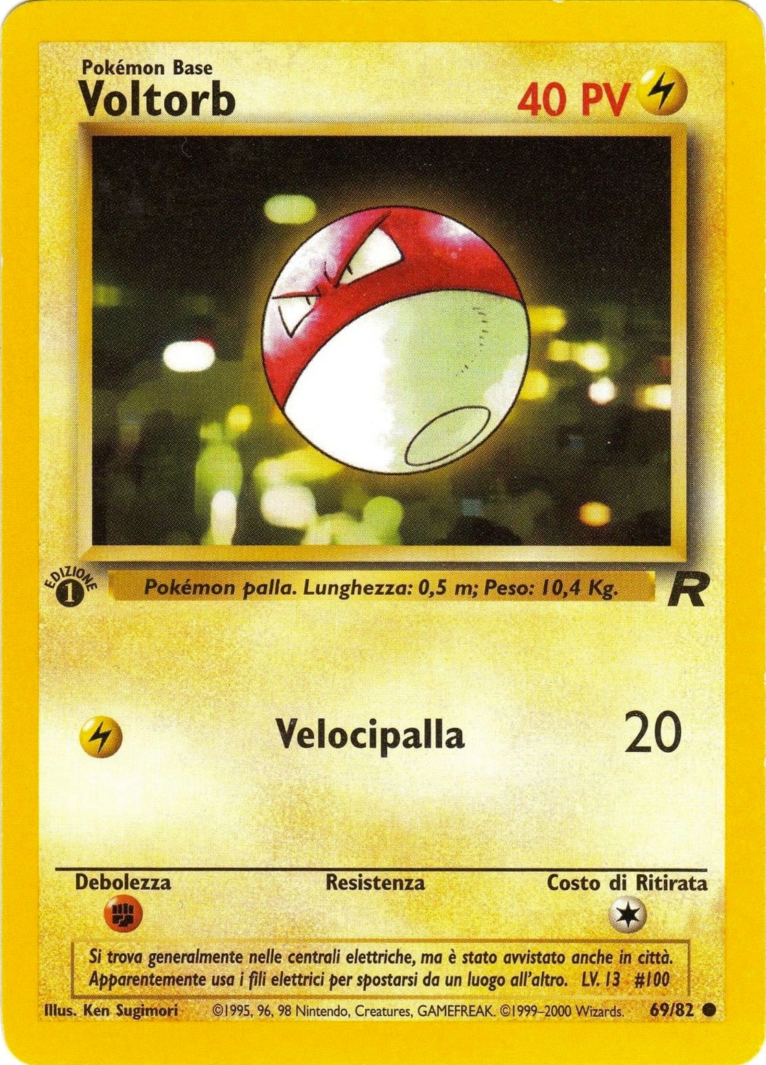 Voltorb 069 — Team Rocket (Italian Pokémon TCG card)