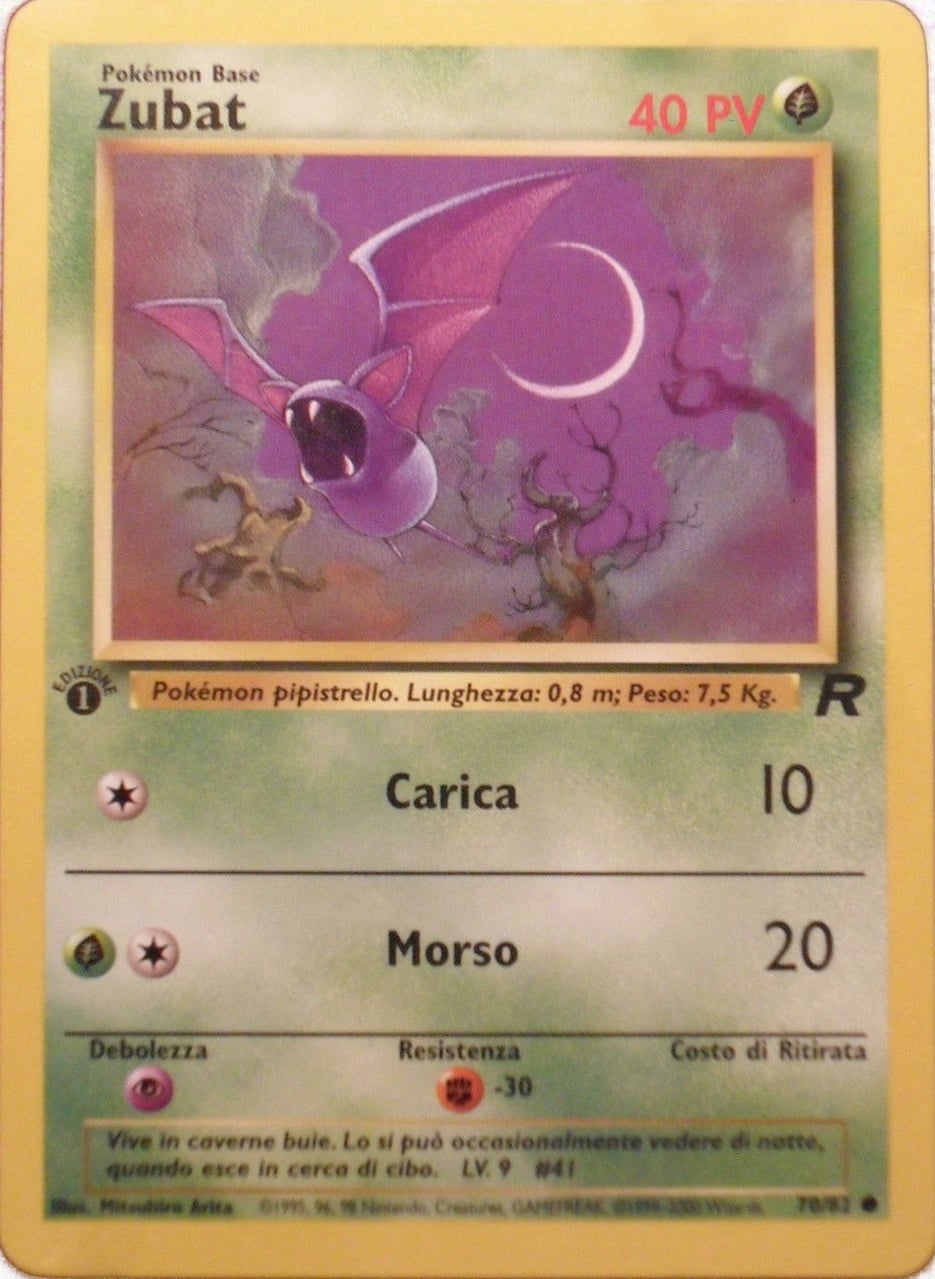 Zubat 070 — Team Rocket (Italian Pokémon TCG card)