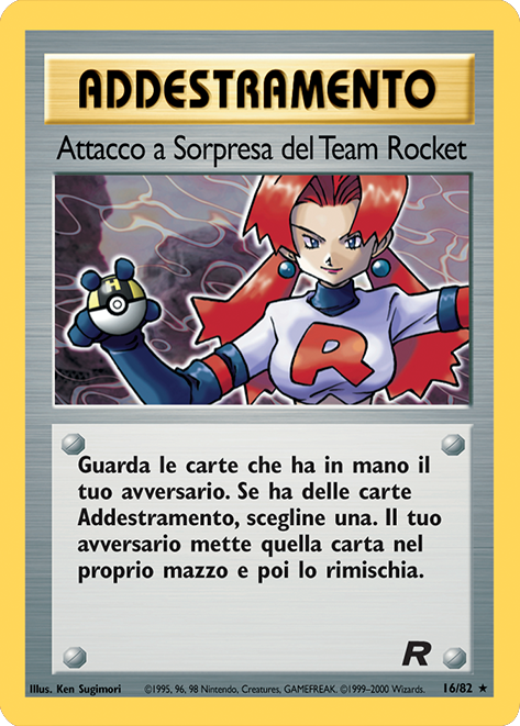 Attacco a Sorpresa del Team Rocket 072 — Team Rocket (Italian Pokémon TCG card)