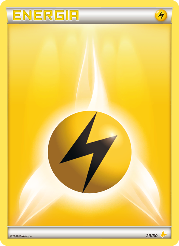 Energia Lampo 029/30 — XY trainer Kit (Pikachu Libre) (Italian Pokémon TCG card)
