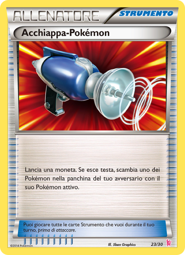 Acchiappa-Pokémon 023/30 — XY trainer Kit (Sylveon) (Italian Pokémon TCG card)