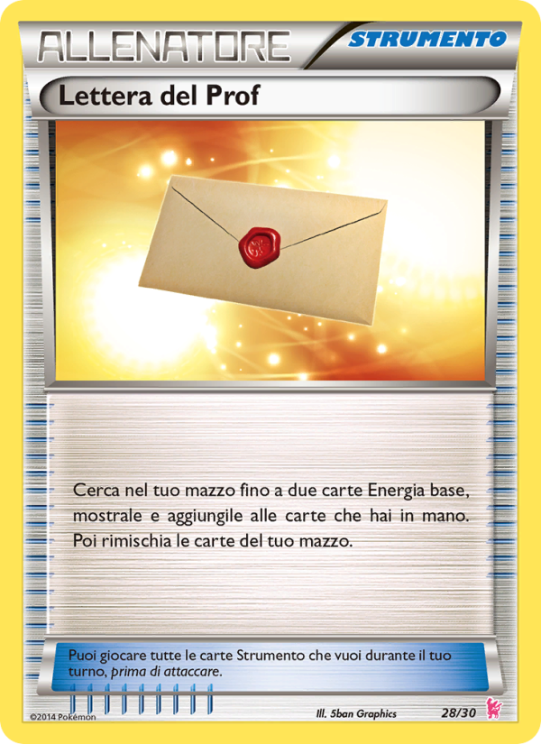 Lettera del Prof 028/30 — XY trainer Kit (Sylveon) (Italian Pokémon TCG card)