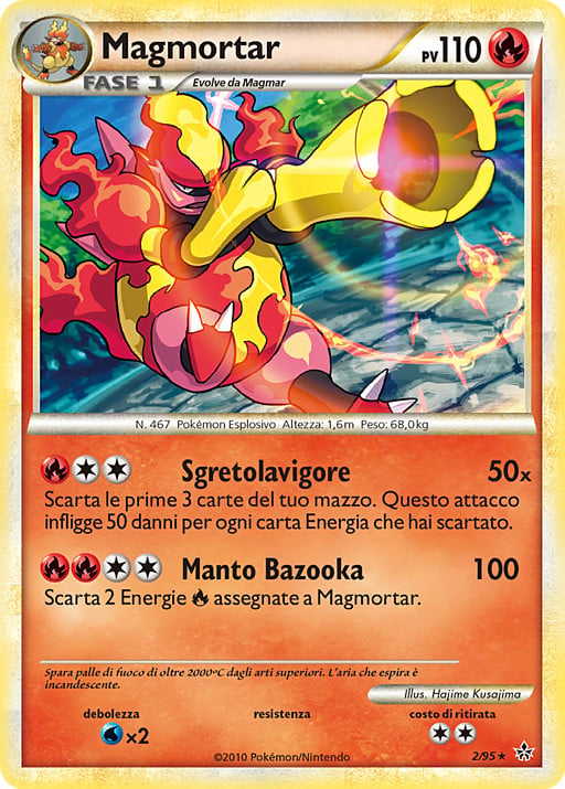 Magmortar 002 — Forze Scatenate (Italian Pokémon TCG card)