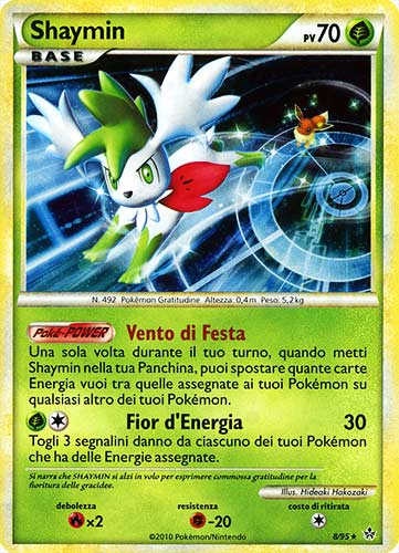 Shaymin 008 — Forze Scatenate (Italian Pokémon TCG card)