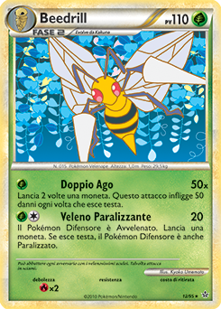 Beedrill 012 — Forze Scatenate (Italian Pokémon TCG card)