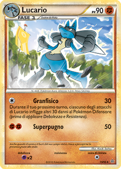 Lucario 019 — Forze Scatenate (Italian Pokémon TCG card)