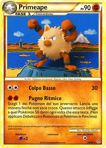 Primeape 022 — Forze Scatenate (Italian Pokémon TCG card)