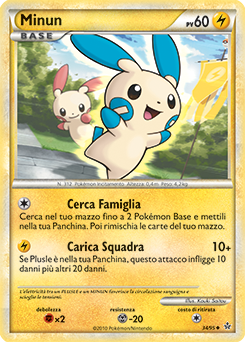 Minun 034 — Forze Scatenate (Italian Pokémon TCG card)