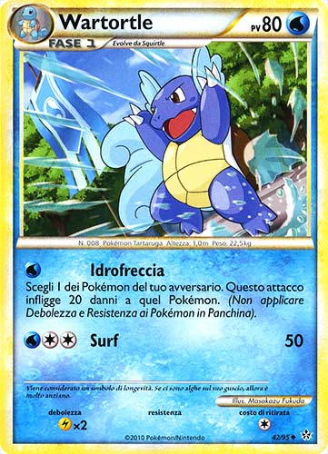 Wartortle 042 — Forze Scatenate (Italian Pokémon TCG card)