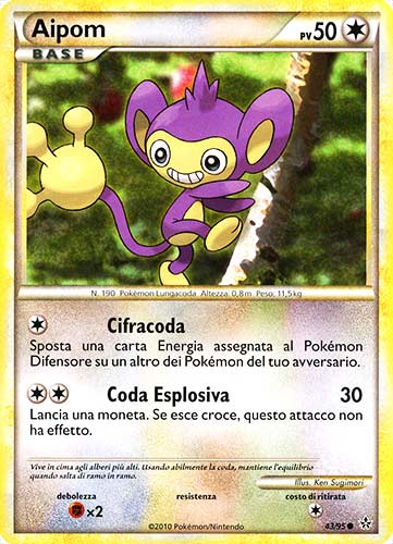 Aipom 043 — Forze Scatenate (Italian Pokémon TCG card)