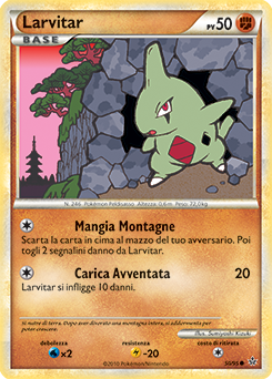 Larvitar 050 — Forze Scatenate (Italian Pokémon TCG card)