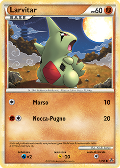 Larvitar 051 — Forze Scatenate (Italian Pokémon TCG card)