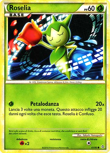 Roselia 061 — Forze Scatenate (Italian Pokémon TCG card)