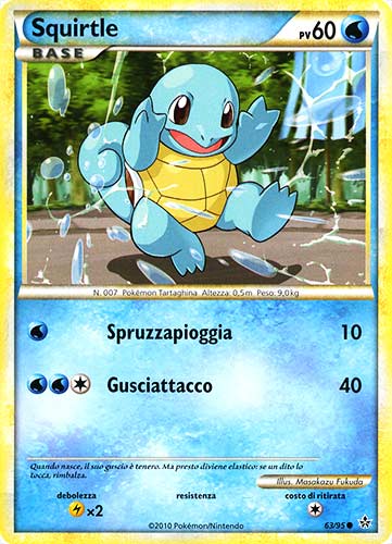 Squirtle 063 — Forze Scatenate (Italian Pokémon TCG card)