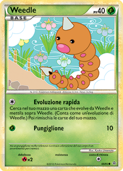 Weedle 069 — Forze Scatenate (Italian Pokémon TCG card)