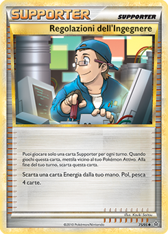 Regolazioni dell'Ingegnere 075 — Forze Scatenate (Italian Pokémon TCG card)