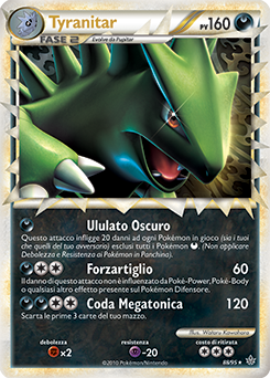 Tyranitar 088 — Forze Scatenate (Italian Pokémon TCG card)