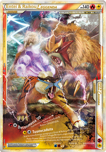 Entei & Raikou LEGGENDA 090 — Forze Scatenate (Italian Pokémon TCG card)