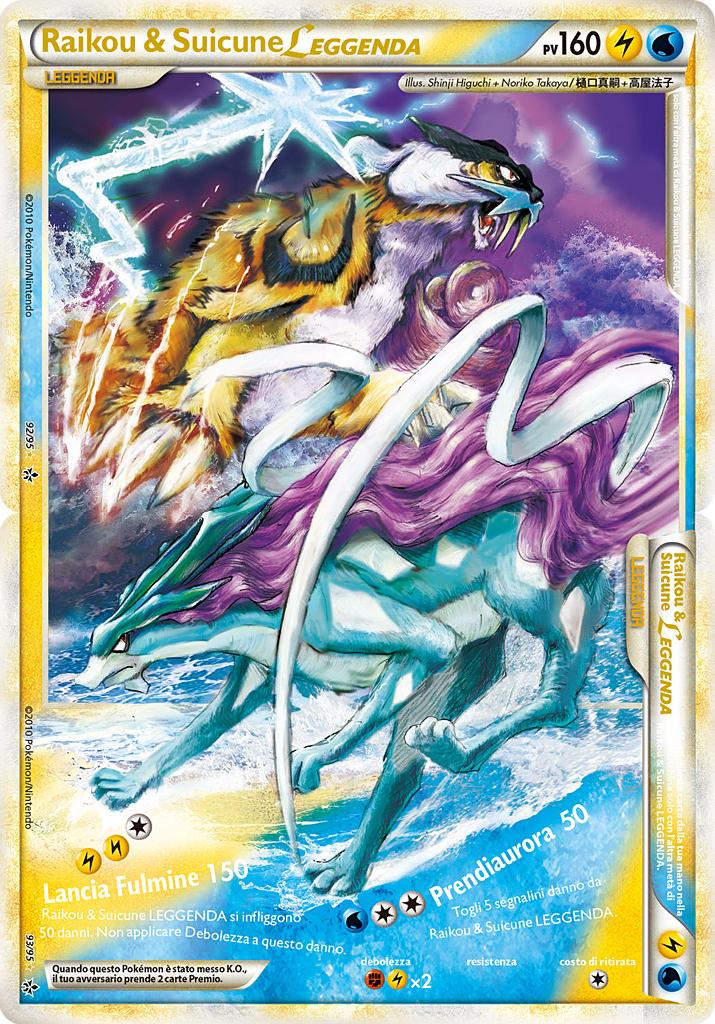 Raikou & Suicune LEGGENDA 092 — Forze Scatenate (Italian Pokémon TCG card)
