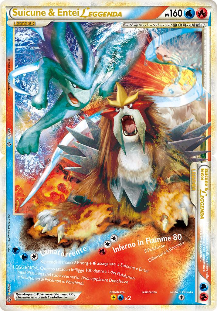 Suicune & Entei LEGGENDA 095 — Forze Scatenate (Italian Pokémon TCG card)
