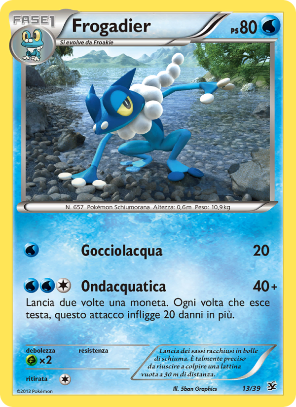 Frogadier 013/39 — Kalos Starter Set (Italian Pokémon TCG card)