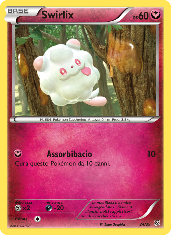 Swirlix 024/39 — Kalos Starter Set (Italian Pokémon TCG card)