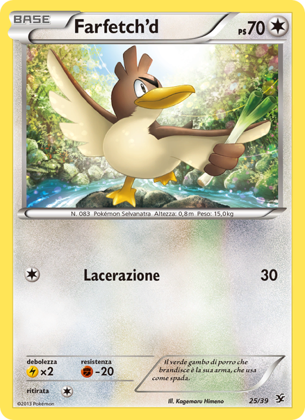 Farfetch'd 025/39 — Kalos Starter Set (Italian Pokémon TCG card)