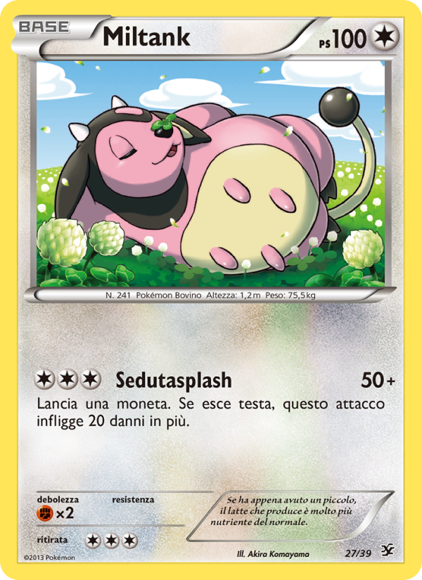 Miltank 027/39 — Kalos Starter Set (Italian Pokémon TCG card)
